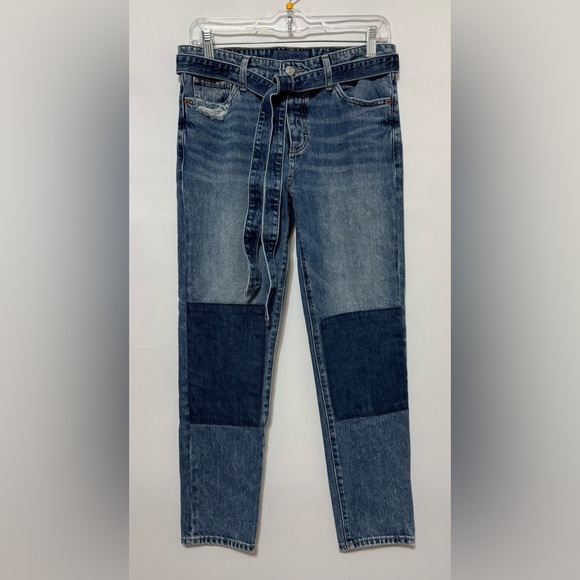 Lucky Brand Sienna Slim Boyfriend Jeans Patchwork Distressed  Size 2/26 - Picture 15 of 16